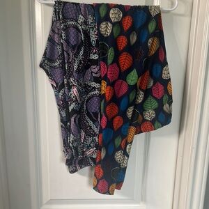 LuLaRoe Red and Pink Leggings Playful Polka Dot Design